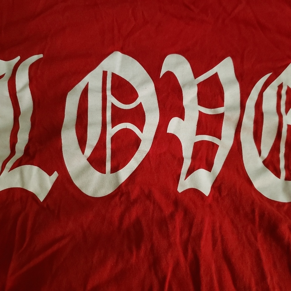 Red long sleeve shirt with hood!